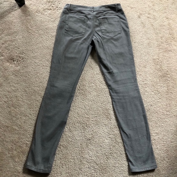 Mossimo Mid-Rose Skinny Silver Gray Jeans Sz 7 - Picture 5 of 5